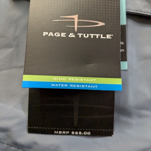 Page & Tuttle Large Wind & Waterproof Golf Shirt NWT - Picture 8 of 11